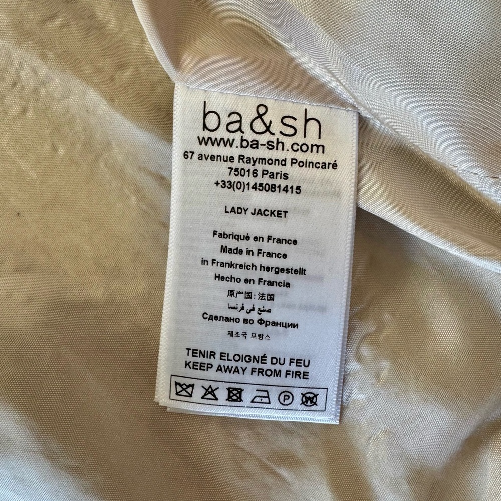 ba&sh Tweed Crop Blazer - Picture 4 of 5